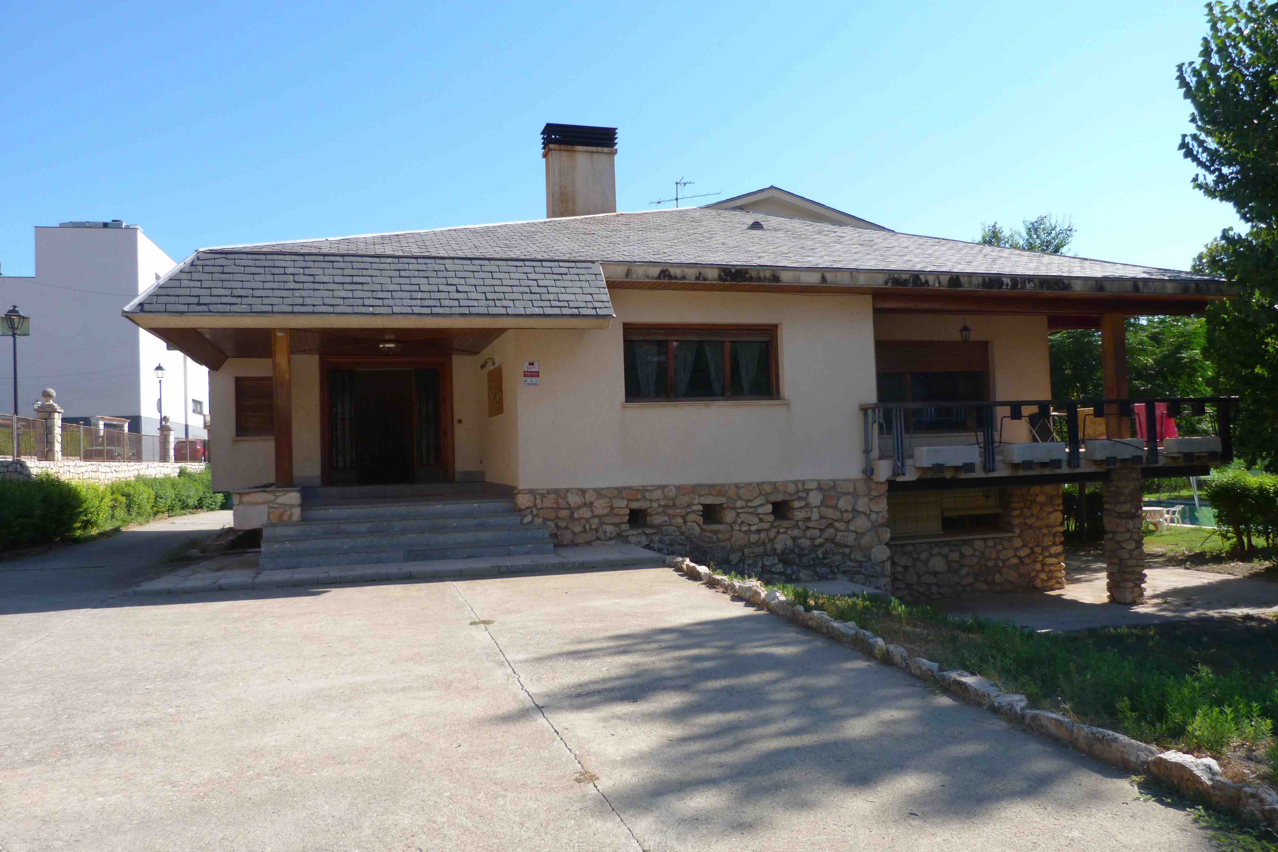 Fachada exterior del chalet